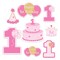 1st Birthday Cutouts, (Pack of 12)